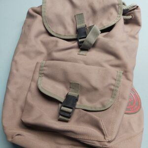 Khaki backpack, vintage