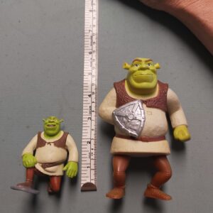 Pair of Shrek figurines