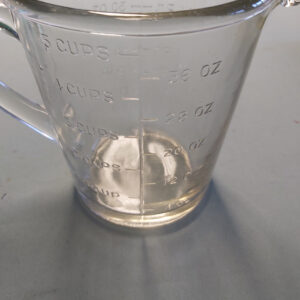 Vintage heavy glass Imperial measuring jug