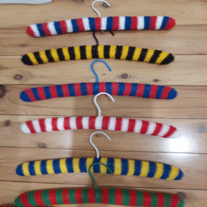 Crocheted coat hangers, adults size