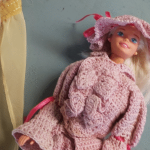 Barbie doll in hand-made outfit