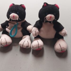 Pair of soft toy cats