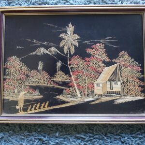 Asian inspired vintage print