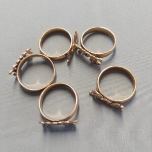 5 rings made from $2 coins