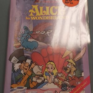 Vintage Alice in Wonderland VHS, Clamshell original with RRP sticker